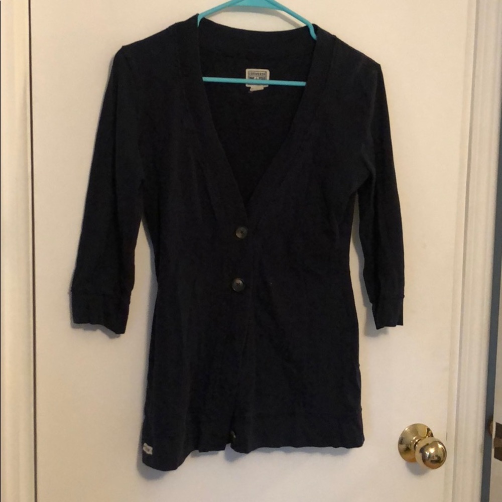 Navy cardigan